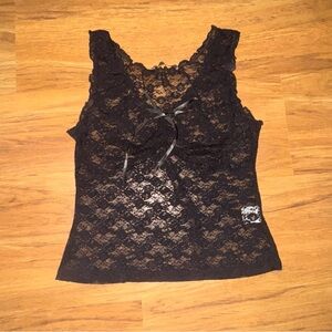Brandy Melville Black Lace Blouse
